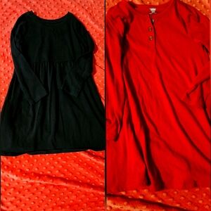 2 Old Navy dresses 4t, black & red